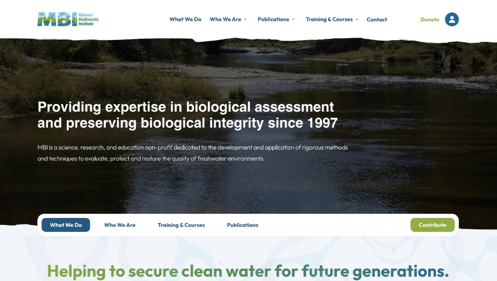 MBI website screenshot